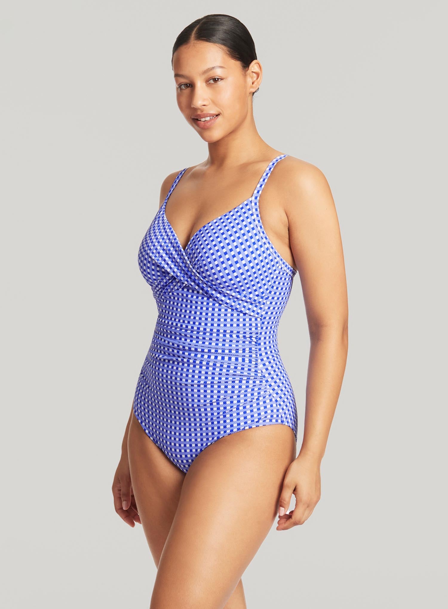 Sea Level: Checkmate Twist Front DD E Cup One Piece Cobalt