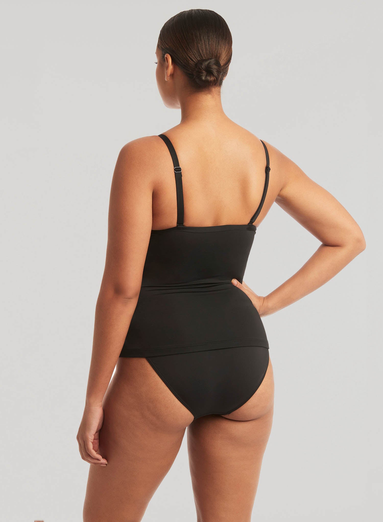 Sea Level: Eco Essentials Twist Front Swim Tankini Black