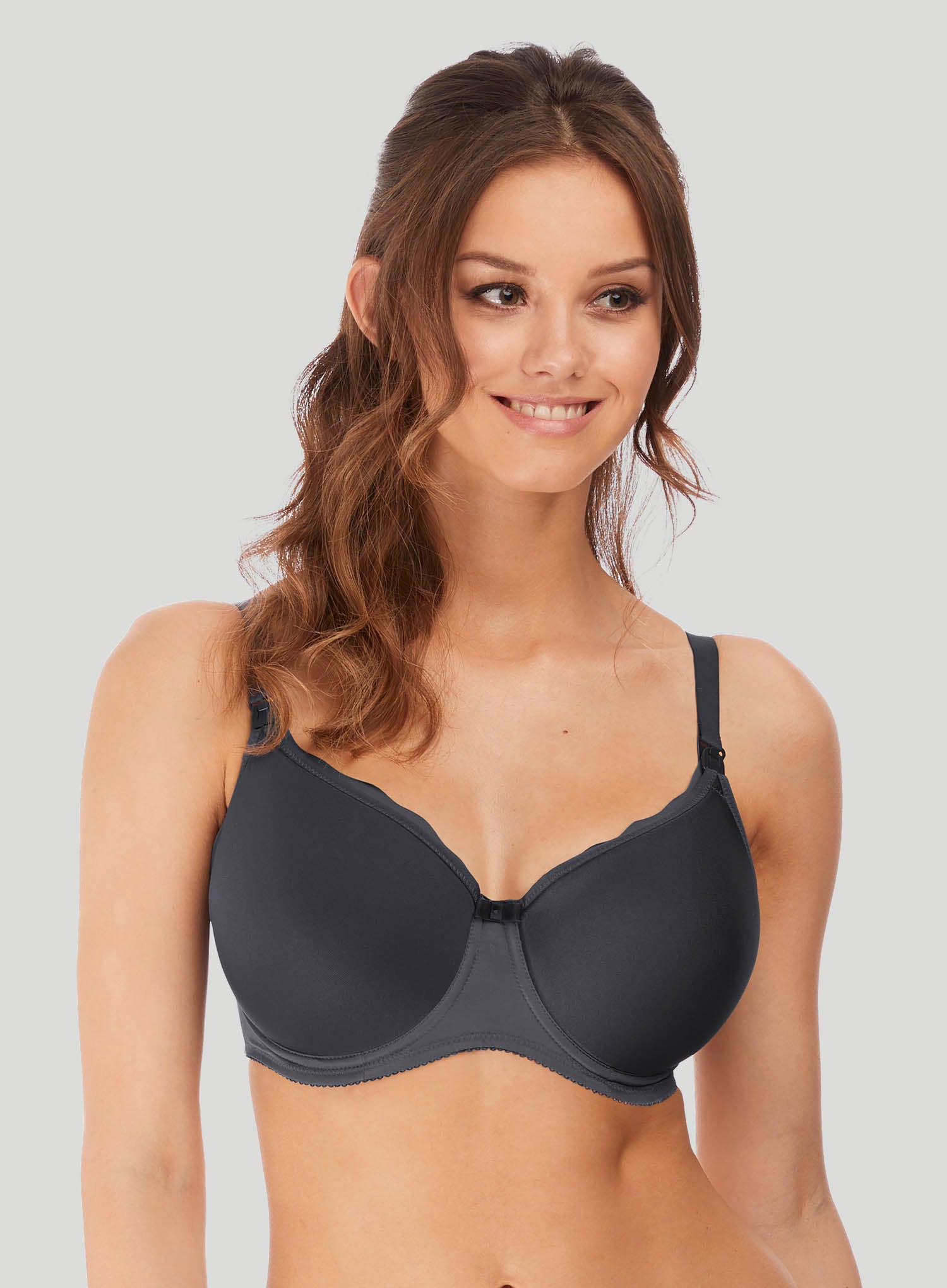 Freya: Pure Sculpt Moulded Soft Cup Nursing Bra Slate