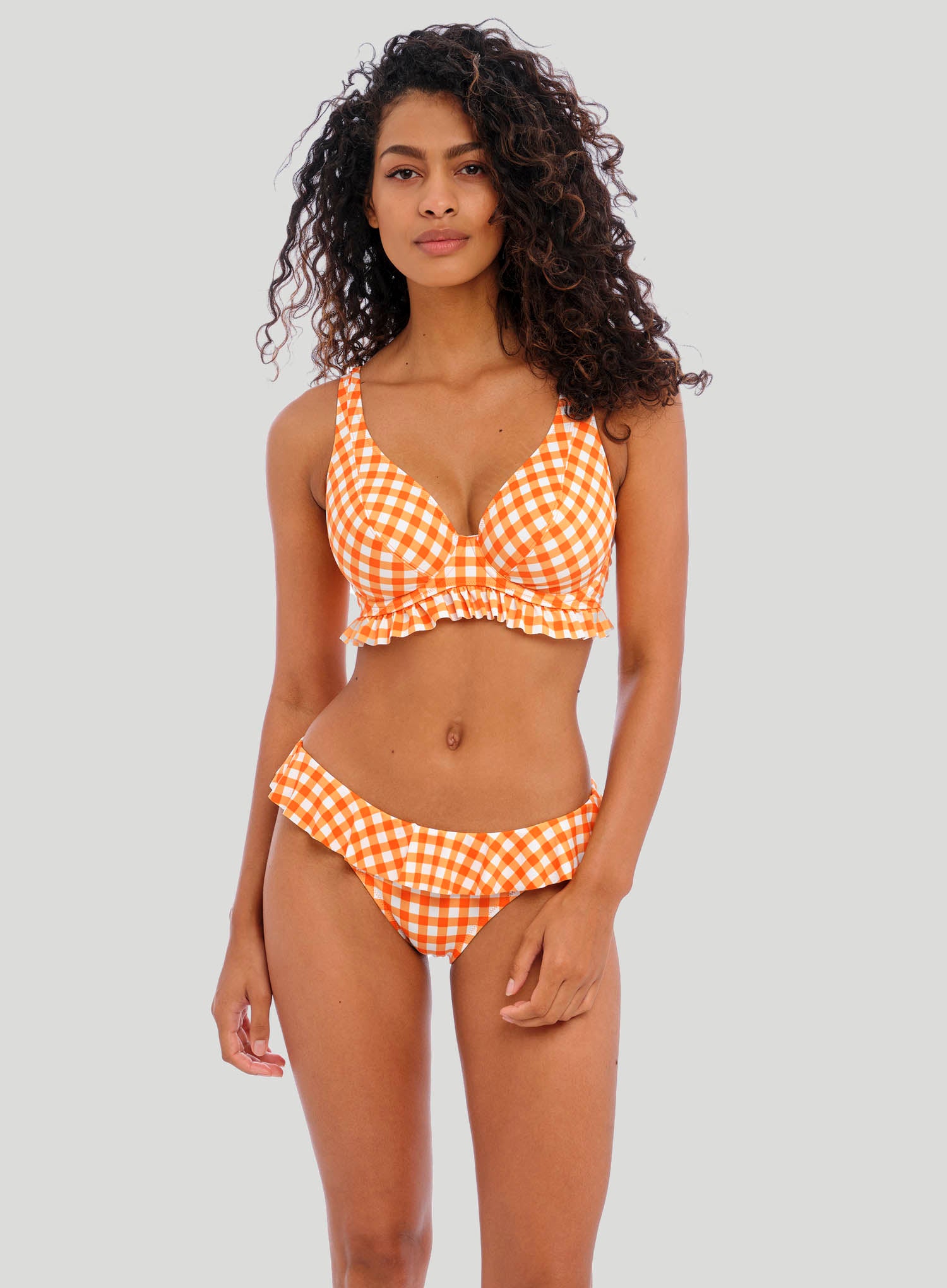 Freya Swimwear: Check In Underwire High Apex Bikini Top Zest