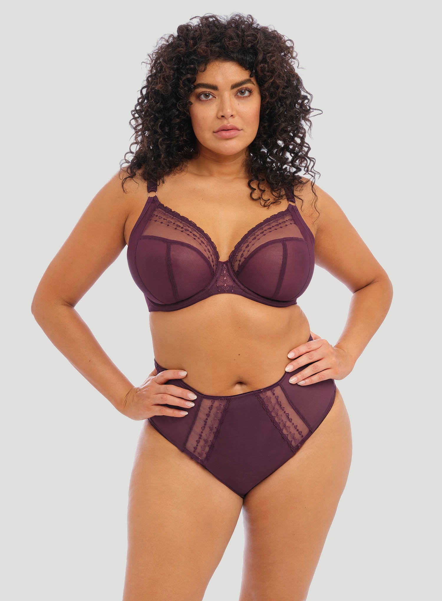 Elomi: Matilda Full Brief Wine Diamond