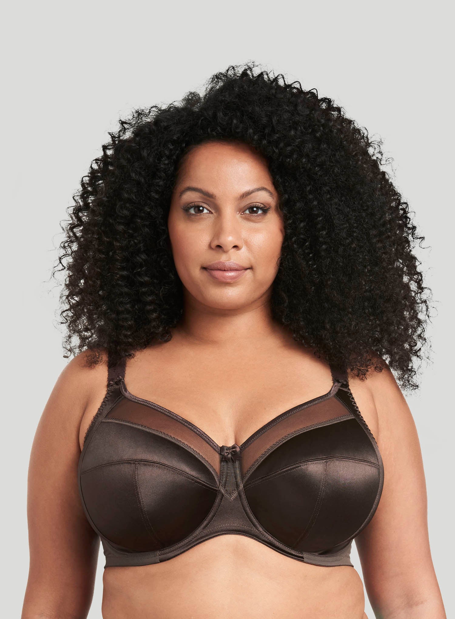 Goddess: Keira Banded Bra Chocolate