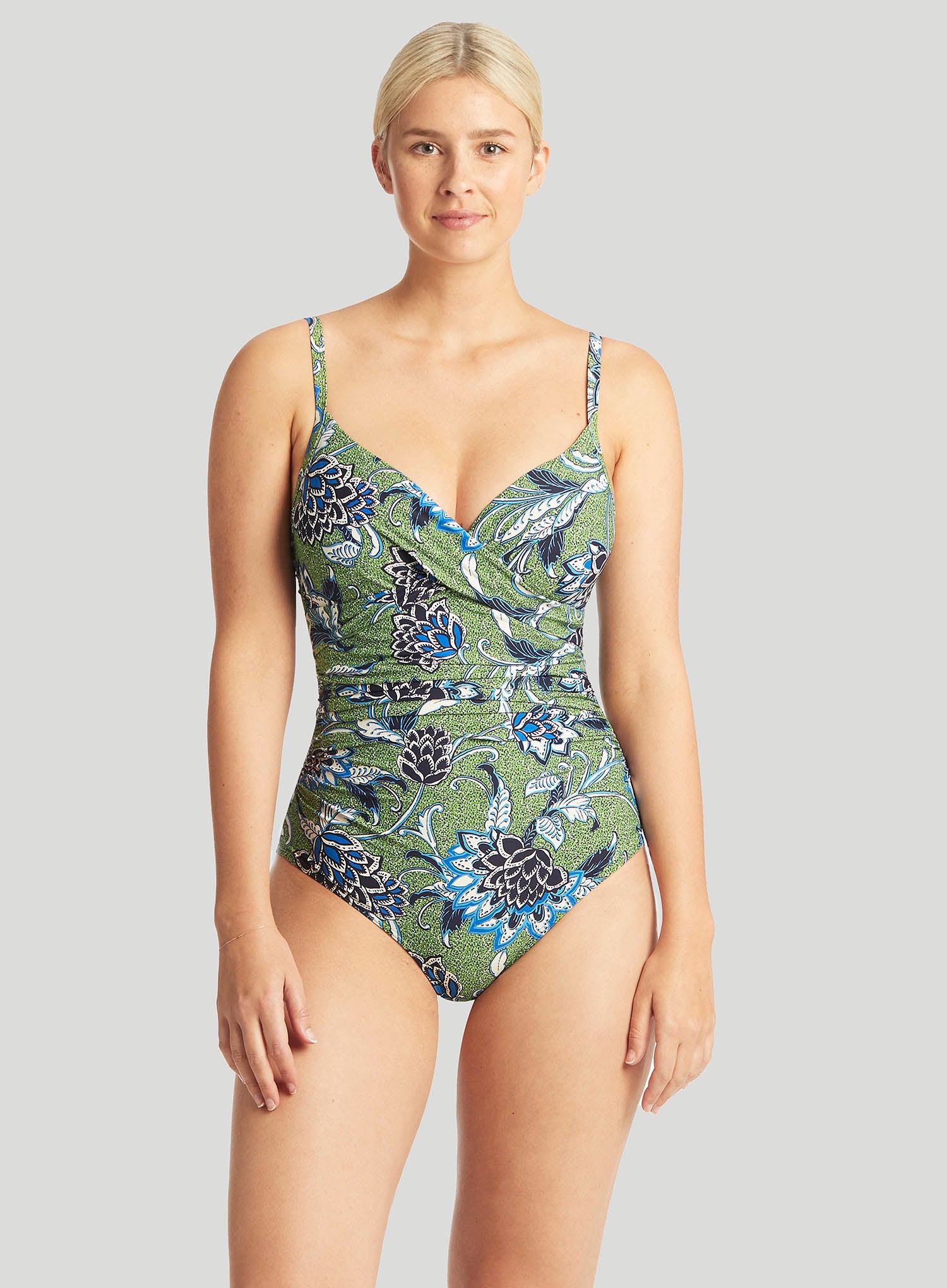 Sea Level: Pilgrim Twist Front DD E One Piece Olive