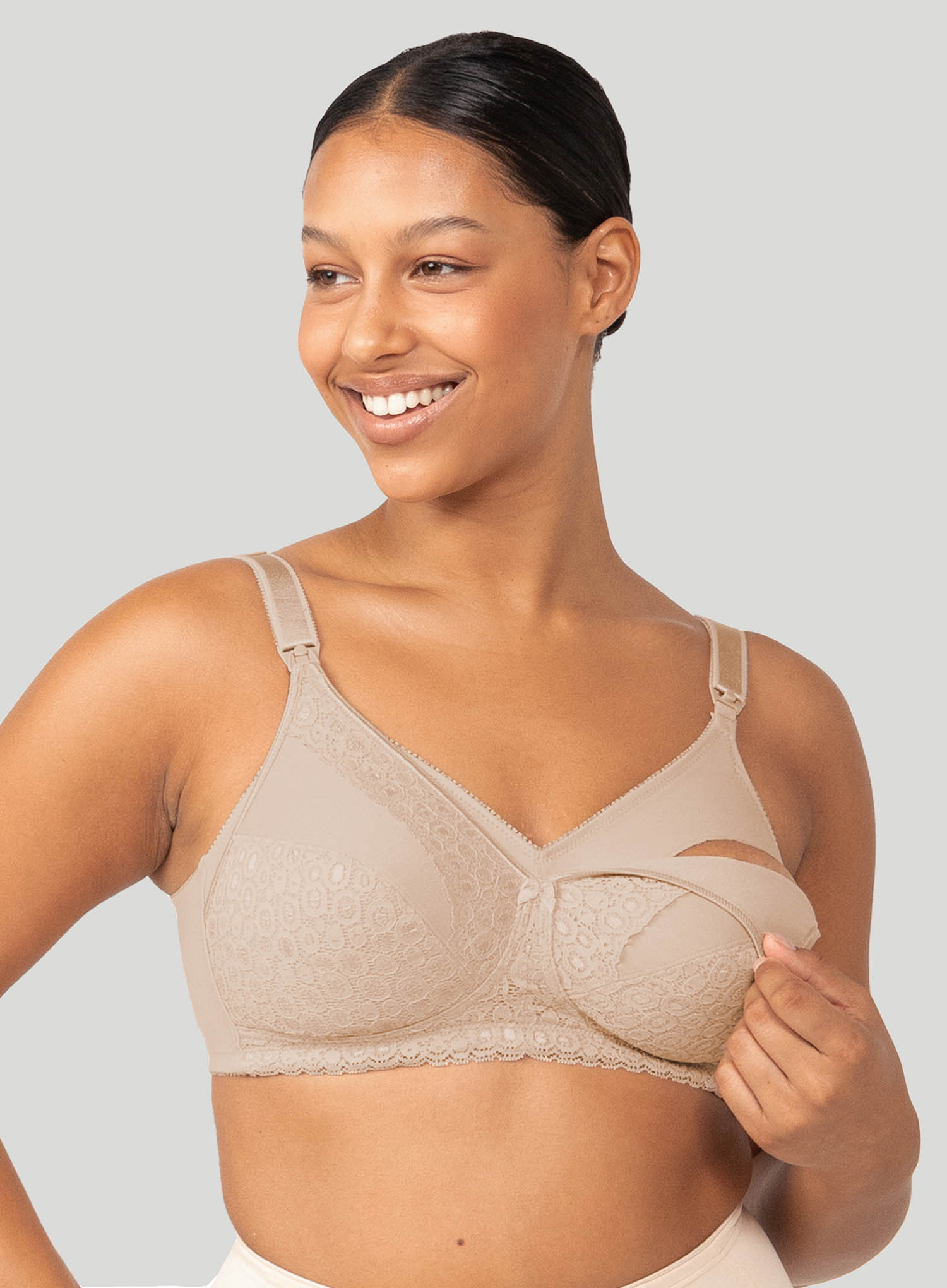 Triumph: Lace Maternity Bra N Nude