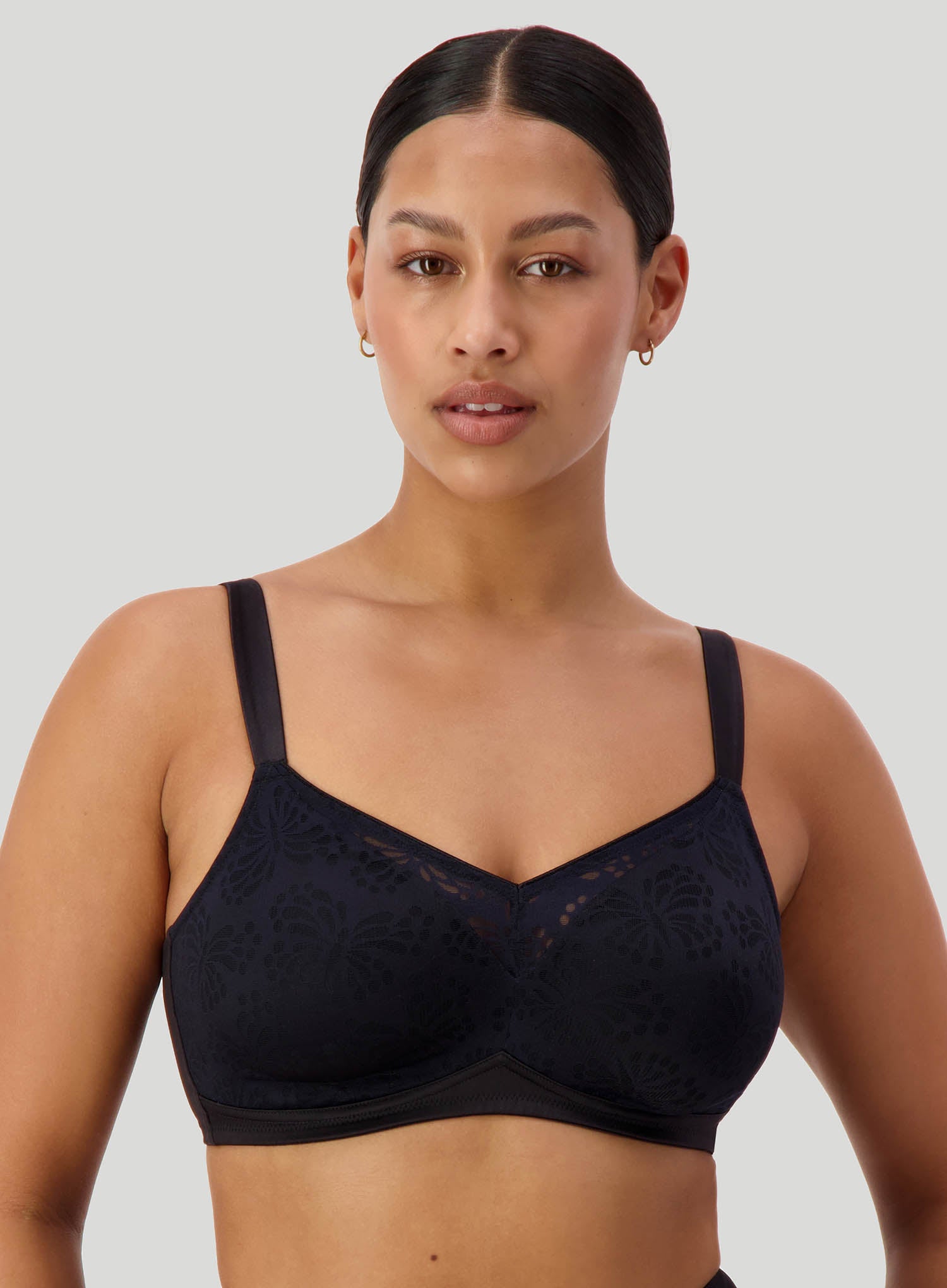  Triumph Womens Ladyform Soft Minimiser Bra Black Size