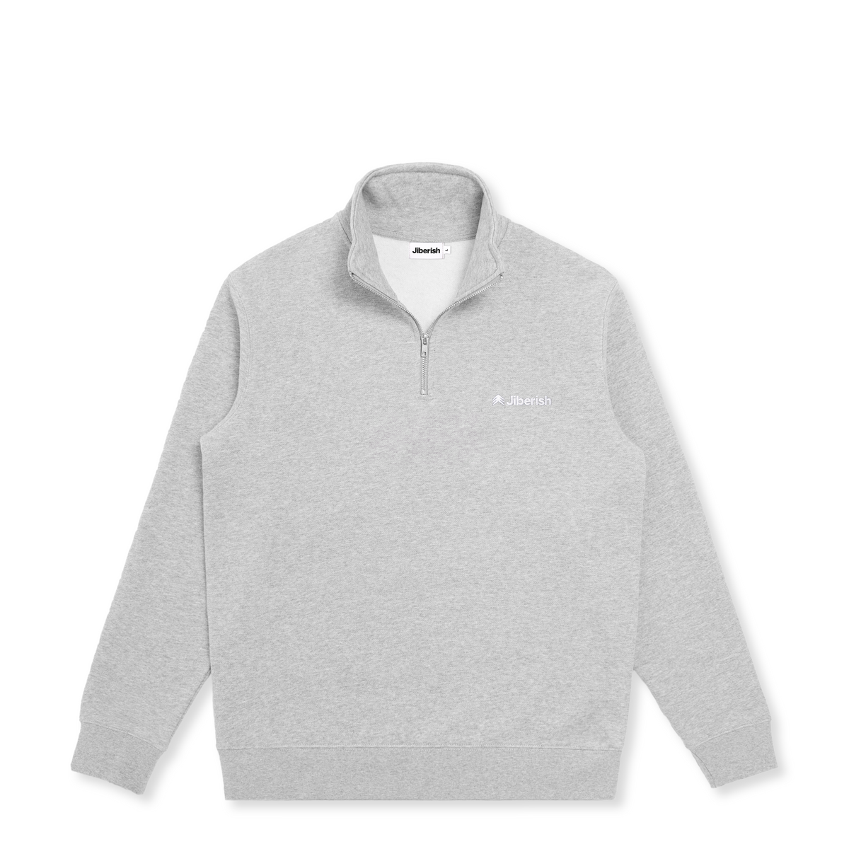 Aros Quarter Zip Sweatshirt Heather Grey