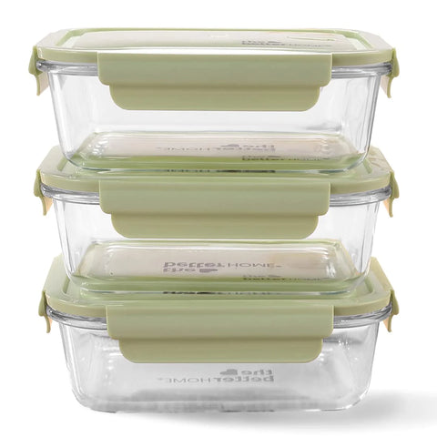 The Better Home Glass Airtight Container Set For Food Storage