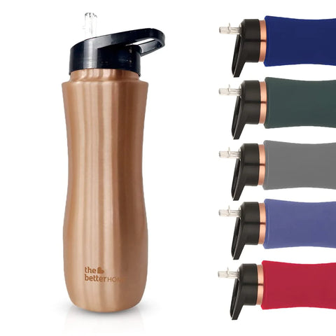 The Better Home Copper Water Bottle with Sipper (700ml)
