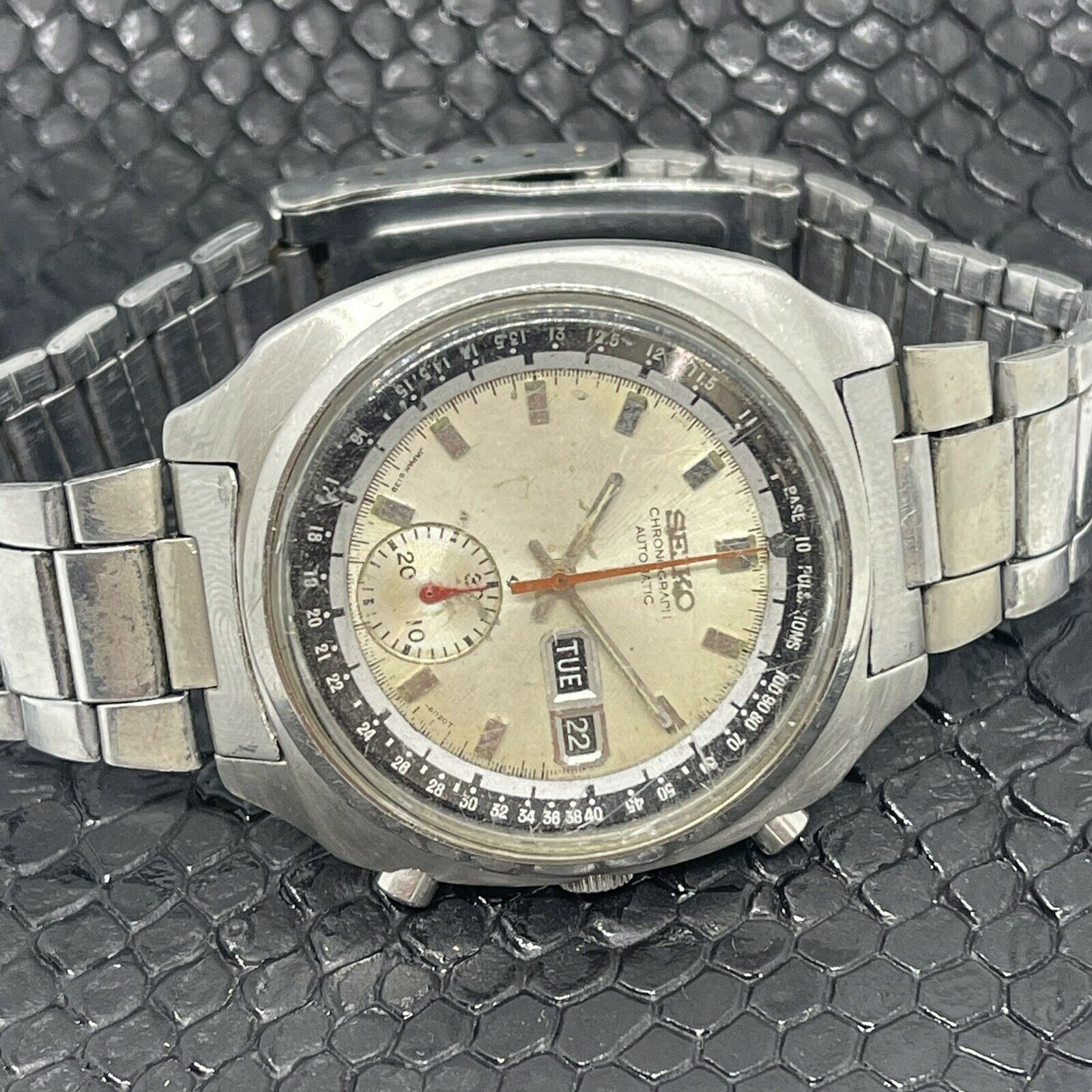 Rare Vintage Seiko 6139-6020 Pulsations Chronograph Automatic Watch 61 – TG  COLLECTIBLES