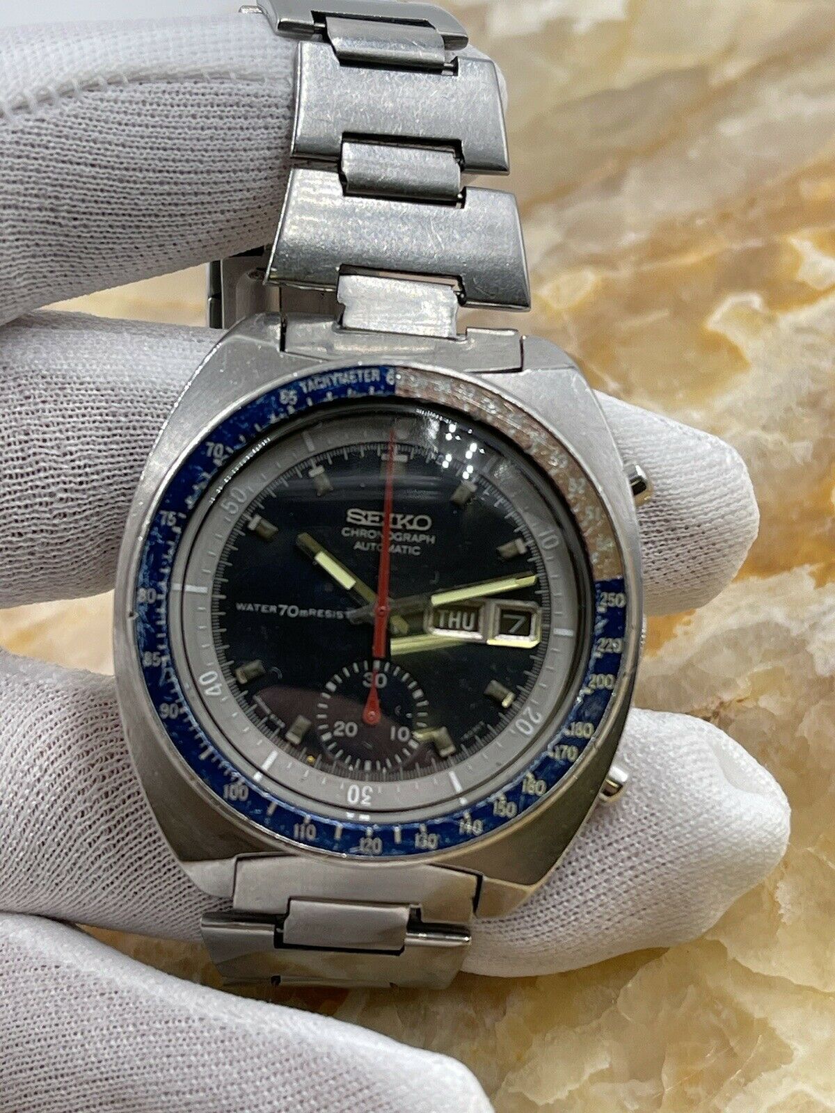SEIKO Speed-Timer 6139-6002 Automatic Blue 70m RESIST ALL ORIGINAL Vin – TG  COLLECTIBLES