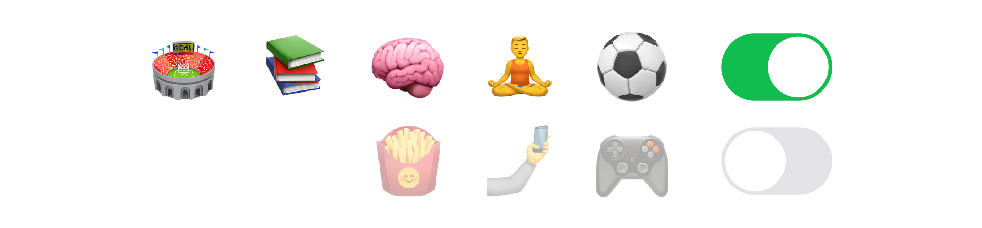 switch to football mentality with emojis