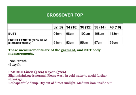 top size chart