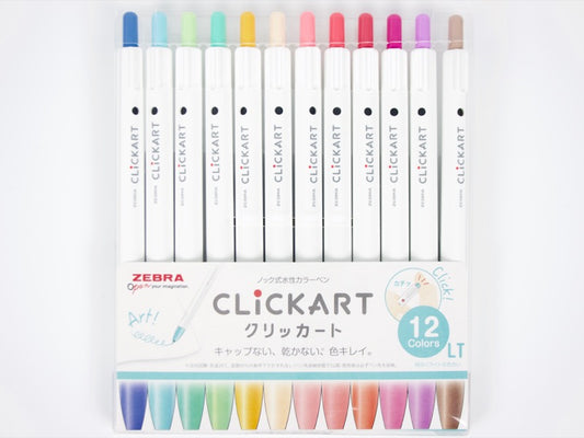 Zebra CLiCKART Retractable Marker Pen – Yoseka Stationery