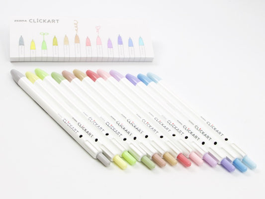 Zebra Clickart Non-permanent Marker Pens 2022 New Colours 