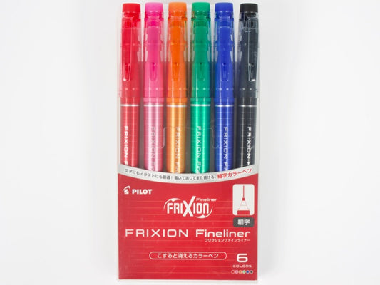 12 x Pilot FriXion Erasable Fineliner Fine liner Pens - Fine F Point 