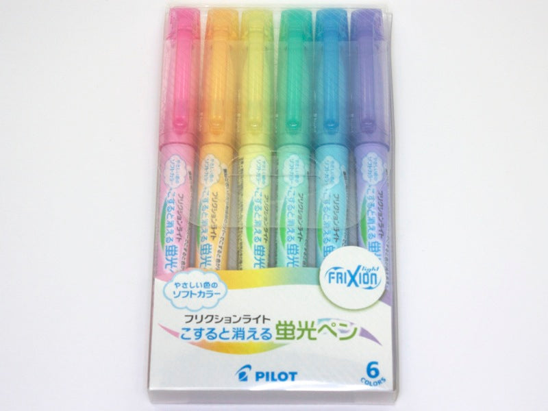 Misbruik Wat regeling Erasable Frixion Light Soft Colors 6 Set - Tokyo Pen Shop
