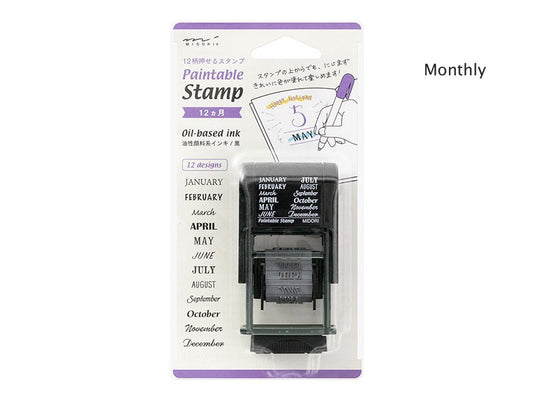 Midori Paintable Stamp Date and Frame - Tokyo Pen Shop