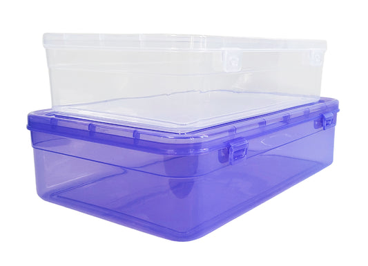 Feliz Purple Coloured Plastic Large Storage Box Size 11.5x7.5x2.75 inc –  Feliz Enterprises