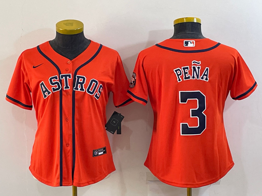 Women's Jeremy Pena #3 Houston Astros Navy 2022 City Connect Jersey –  EMAJERSEY