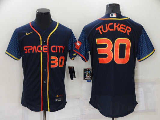 Women's Kyle Tucker #30 Houston Astros Navy 2022 City Connect Jersey –  EMAJERSEY