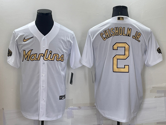 Men's Miami Marlins Jazz Chisholm Jr. Replica City Connect Red Jersey