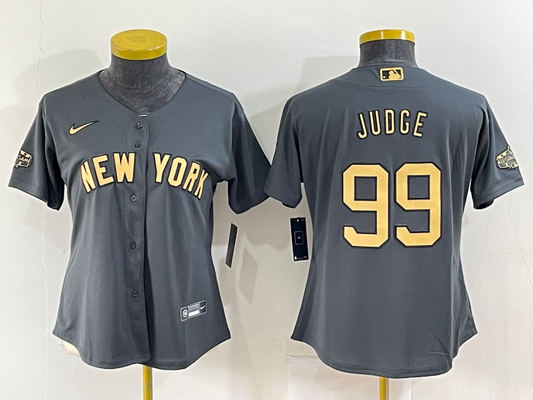 New York Yankees Aaron Judge 27 Championships Patch Jersey - All Stitc -  Vgear