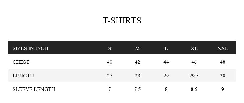 Brumano Mens & Junior Size Guide