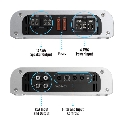 VAD10001 1000W RMS V-Series Class-D 1-Ohm Stable Monoblock