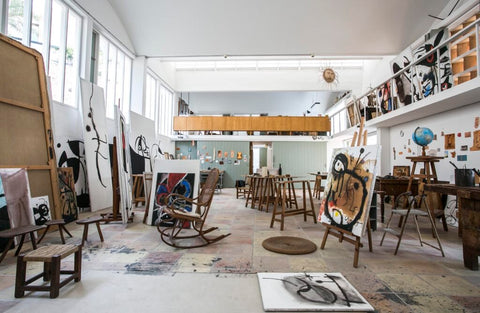 Joan Miro's painting studio