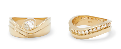 Monte Ring and Sierra ring from Casey Perez's new Tierra Nueva Collection