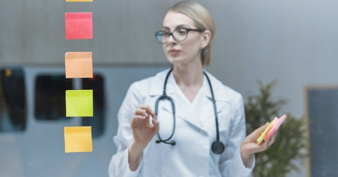 A student nursing, studying for the NCLEX exam