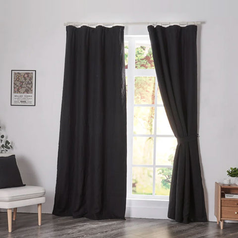 Black Curtains with Blackout Lining