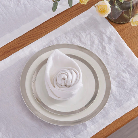 Optic White Linen Napkin Set