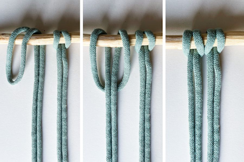 How to create a reverse Lark’s head knot?