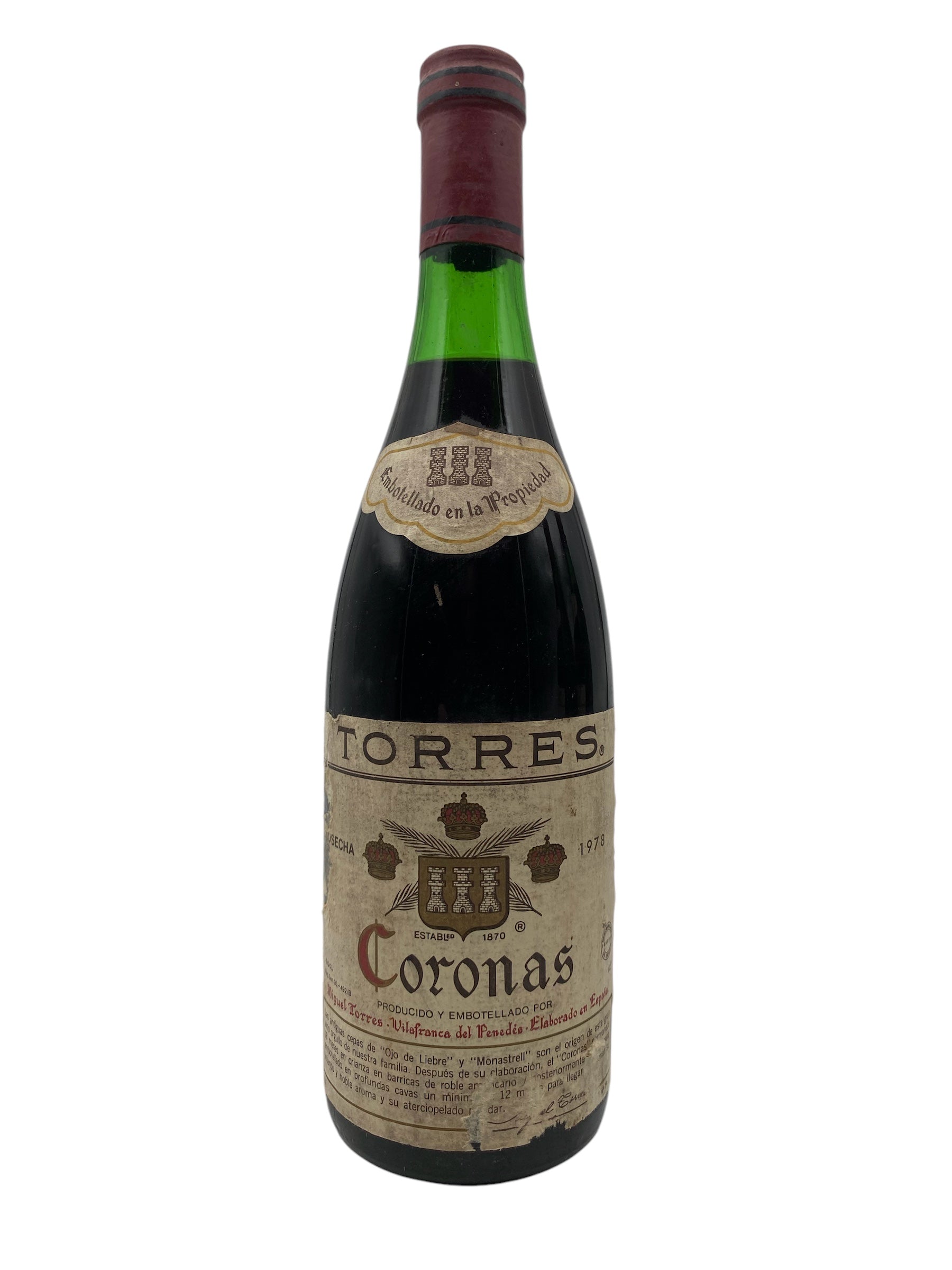 Se Penedés Coronas 1978 hos Bottleswithhistory.dk