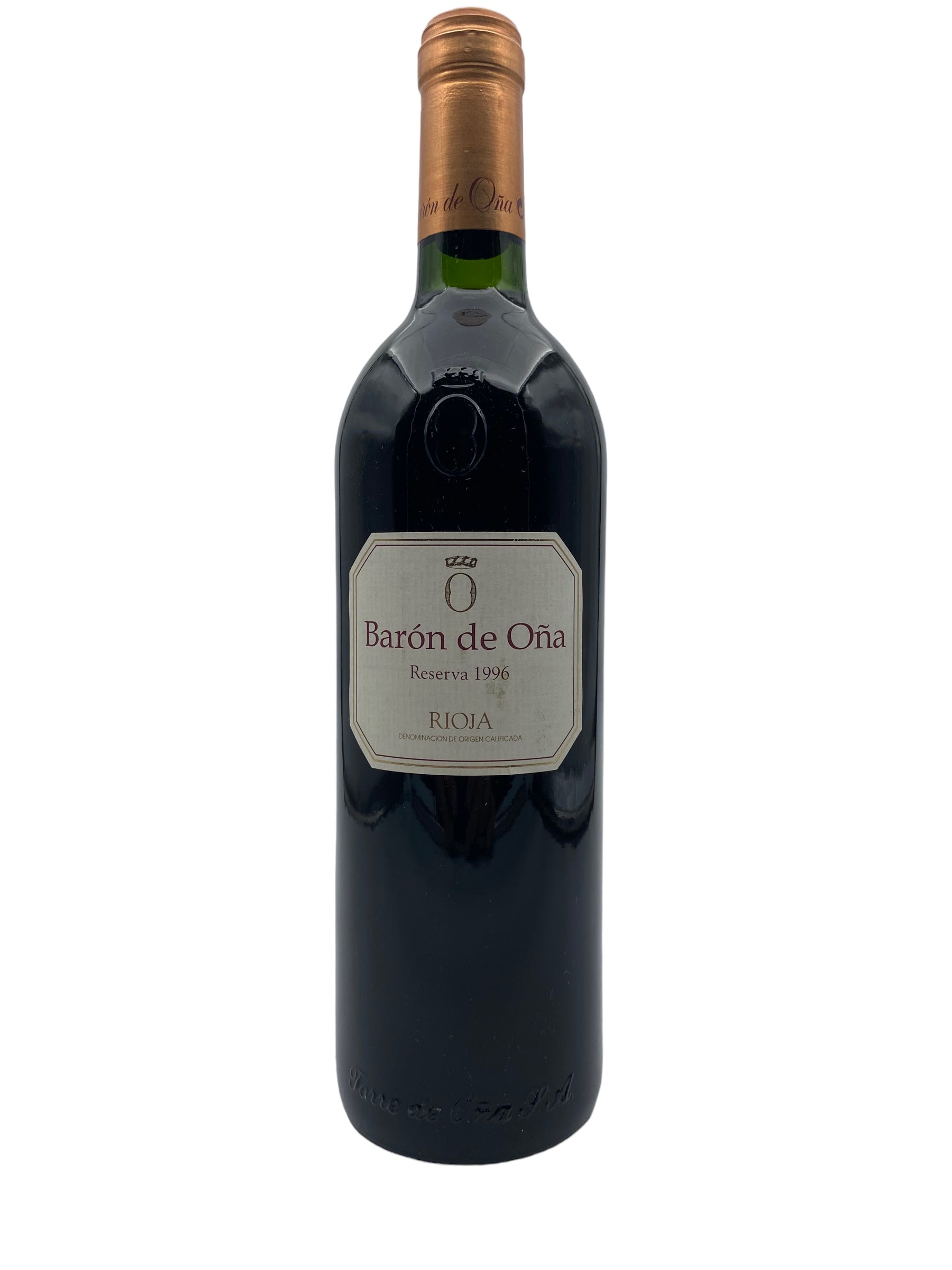 Se Rioja Barón de Oña Reserva 1996 hos Bottleswithhistory.dk