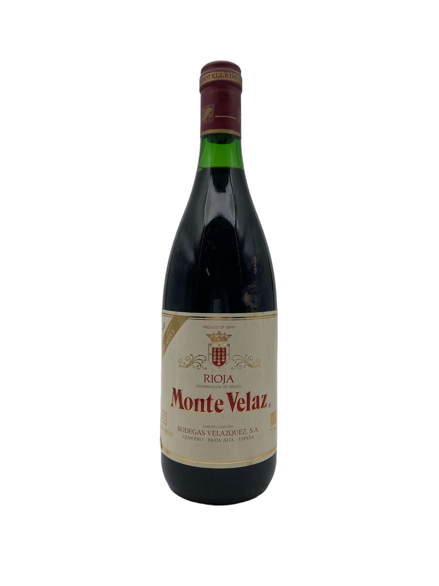 Se Rioja Monte Velaz 1985 hos Bottleswithhistory.dk