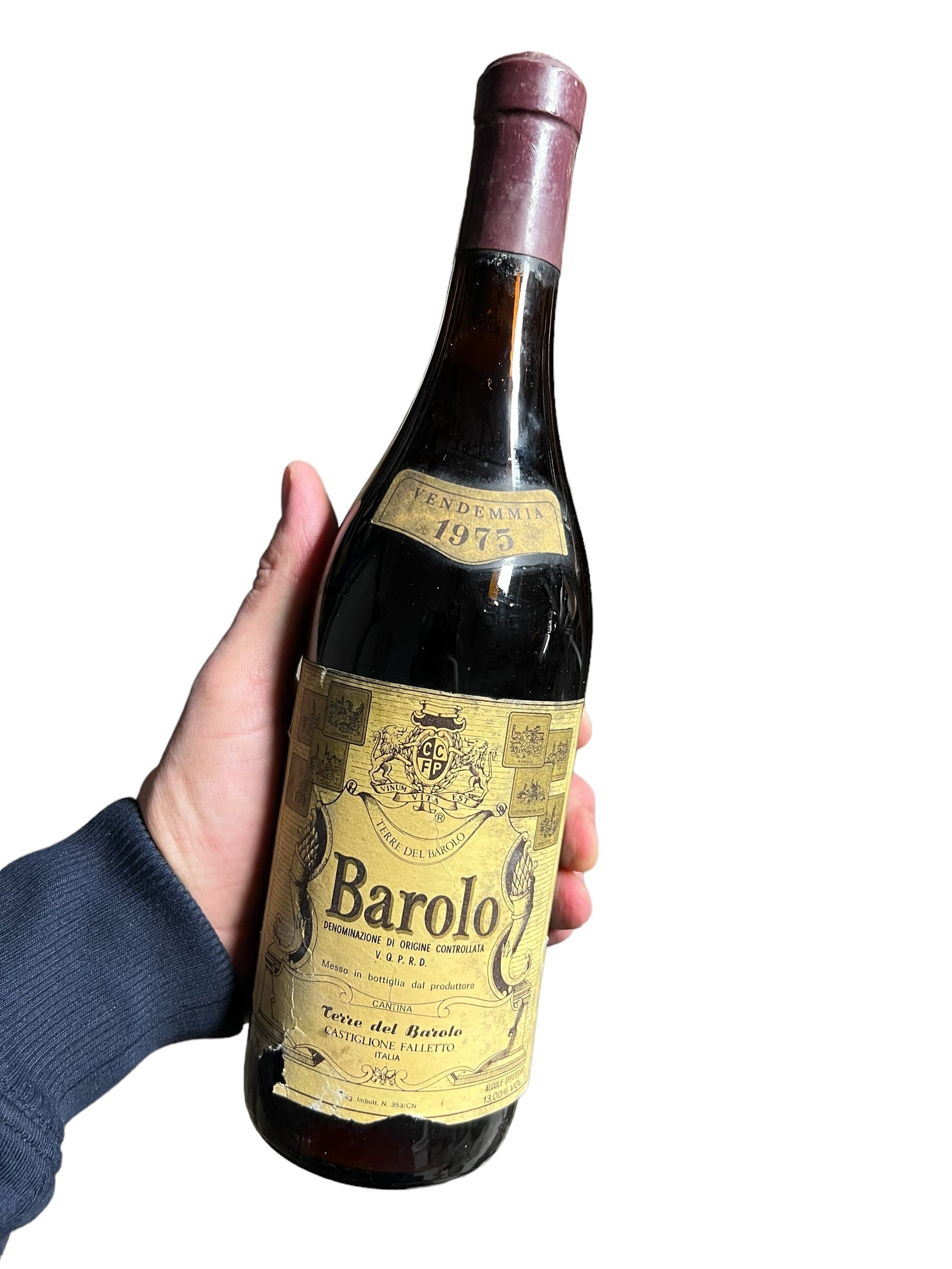 Billede af Barolo 1975 Terre del Barolo bad label