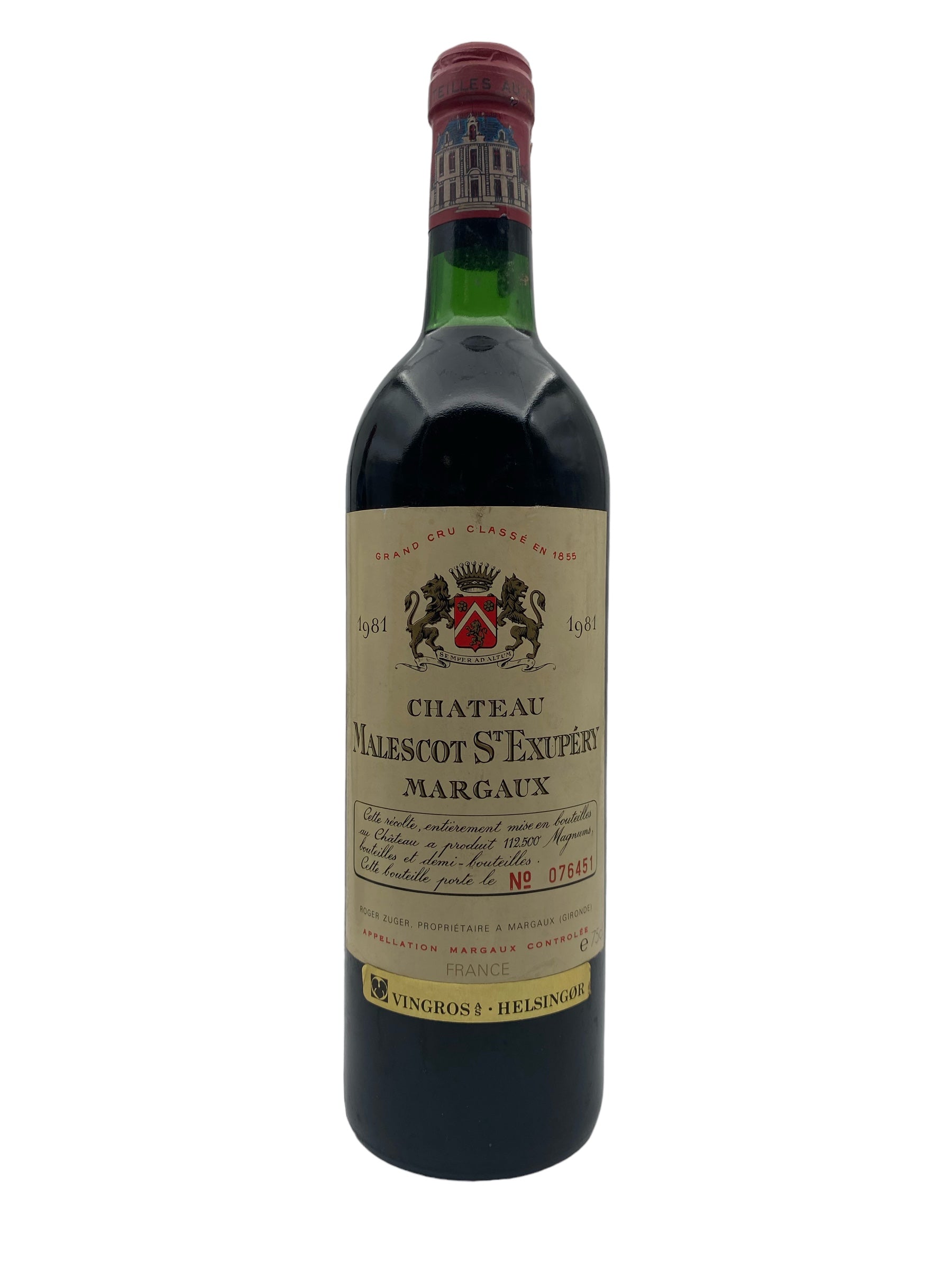 Billede af Bordeaux 1981 Chateau Malescot St Exupéry Margaux Gran Cru Classé