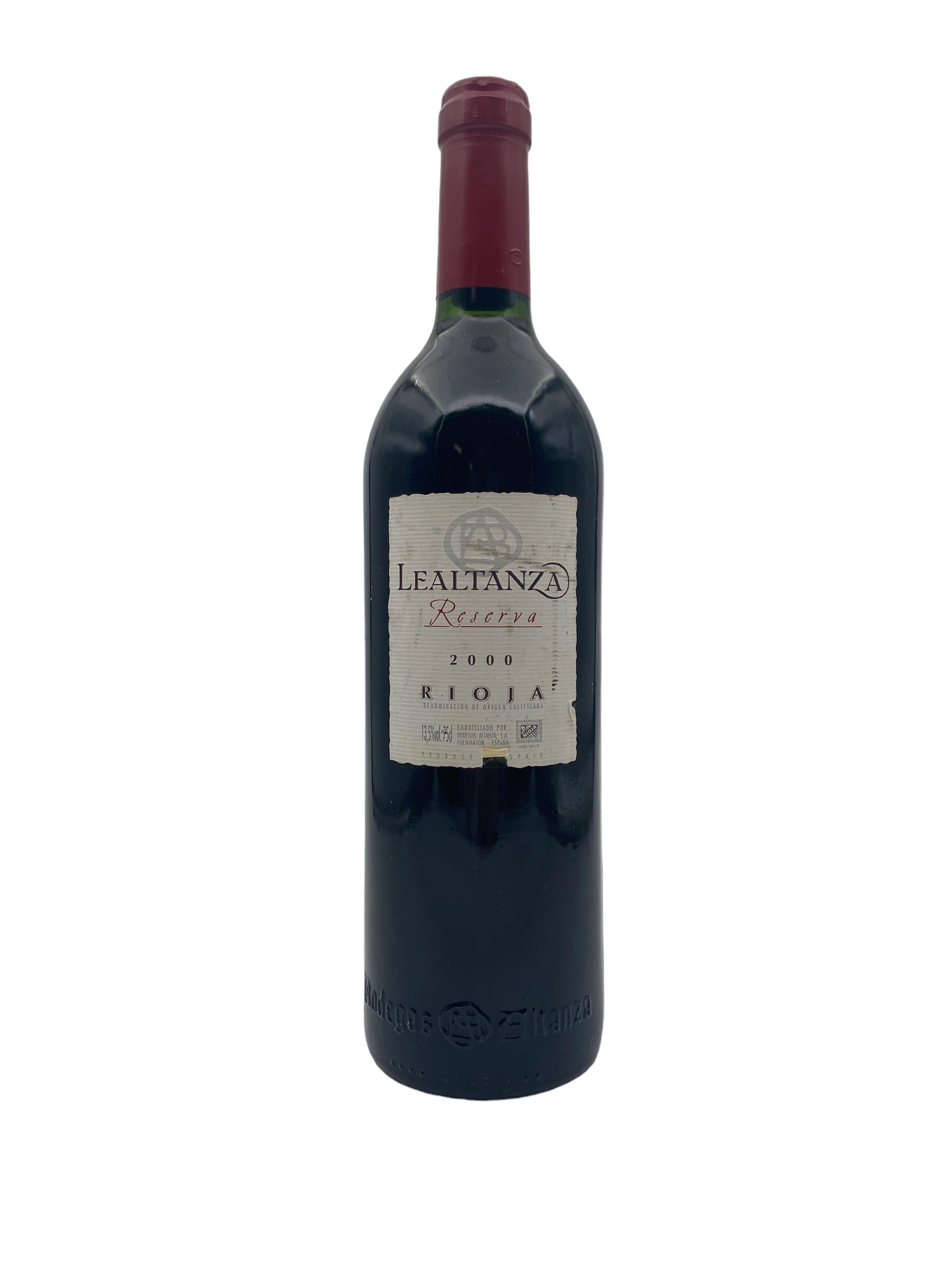 Se Rioja Lealtanza 2000 Reserva hos Bottleswithhistory.dk