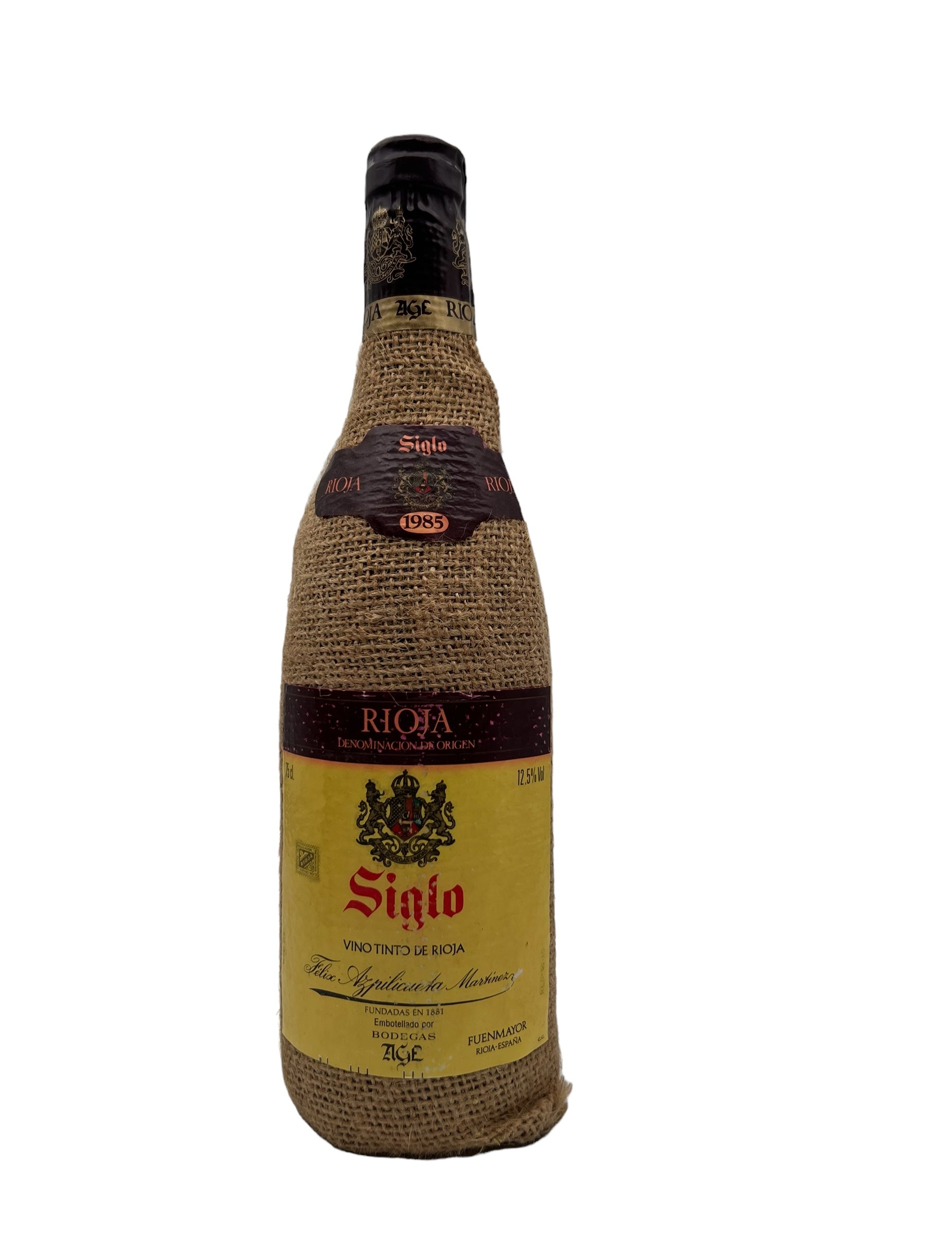 Se Rioja Siglo 1985 hos Bottleswithhistory.dk