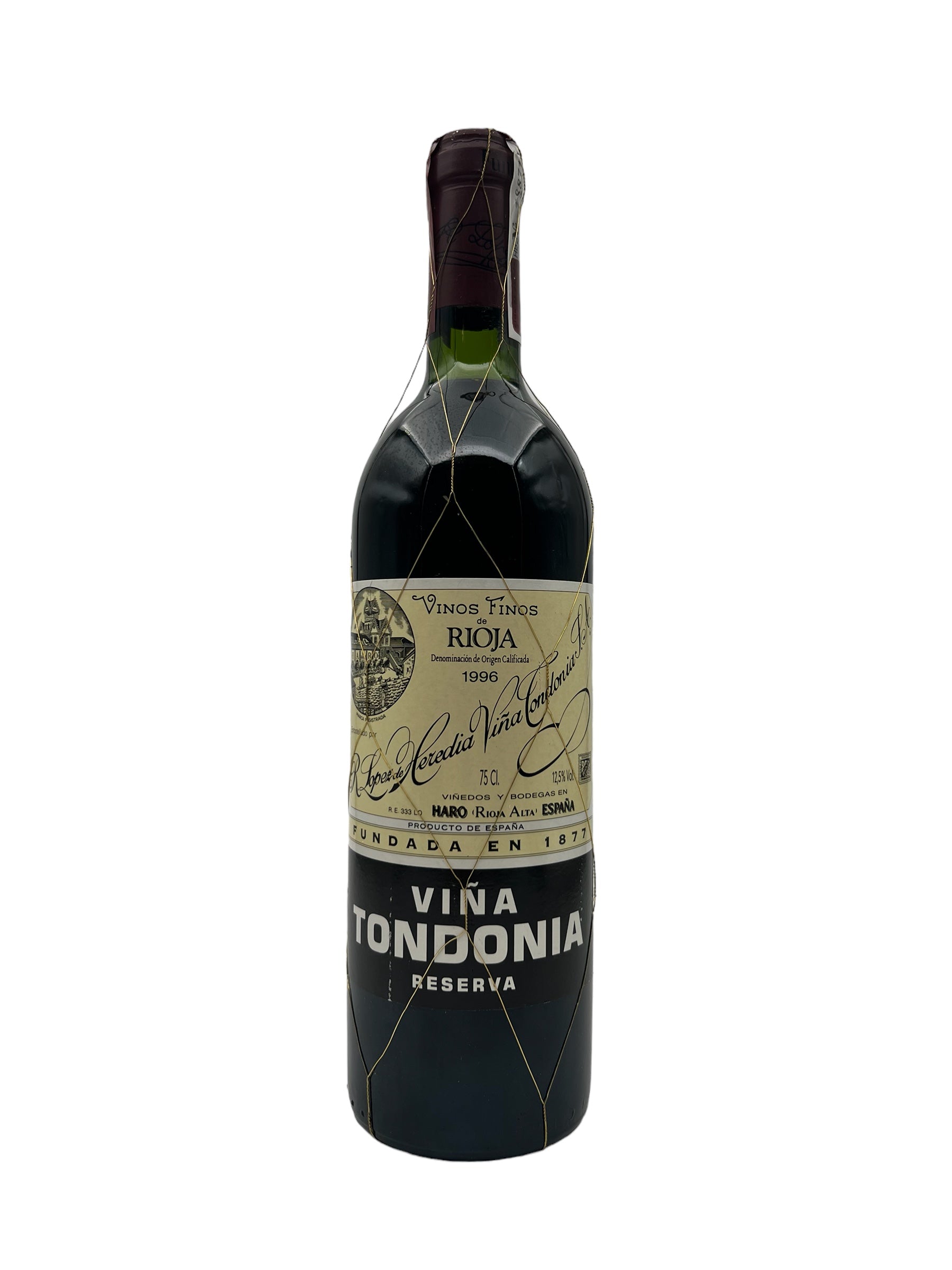 Se Rioja Viña Tondonia 1996 Reserva hos Bottleswithhistory.dk