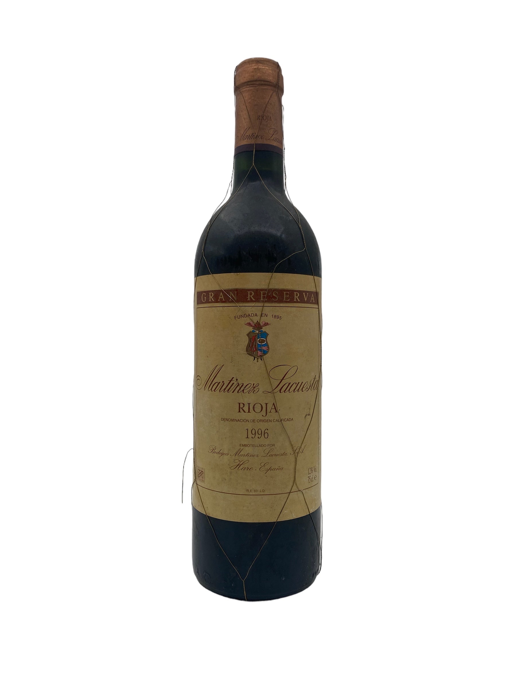 Se Rioja Martínez Lacuesta 1996 Gran Reserva hos Bottleswithhistory.dk