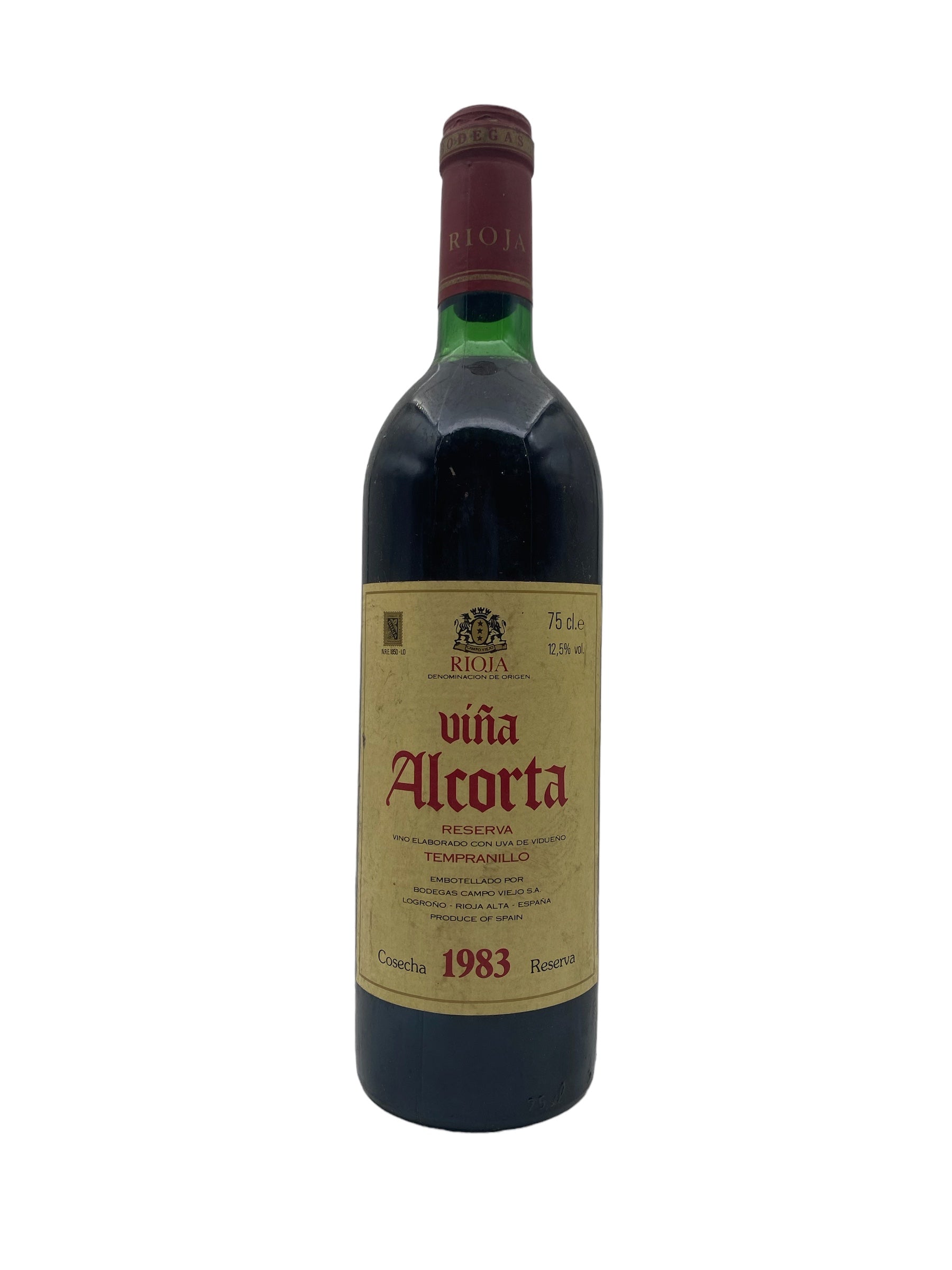 Se Rioja Viña Alcorta 1983 Reserva hos Bottleswithhistory.dk