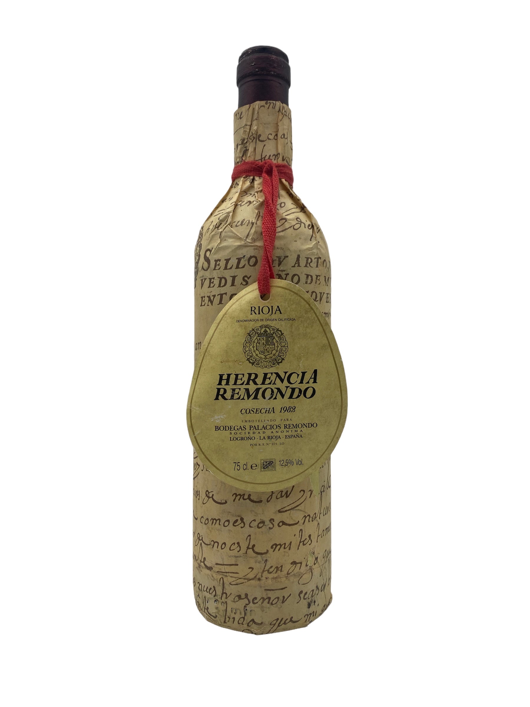 Se Rioja Herencia Remondo 1982 hos Bottleswithhistory.dk