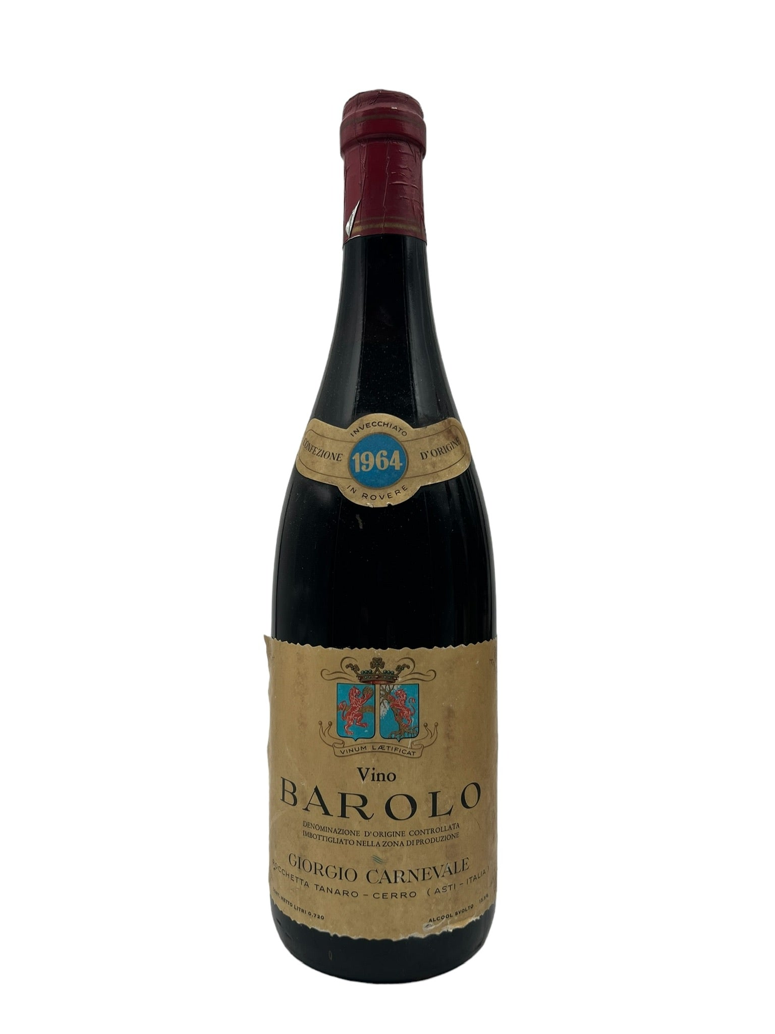 Se Barolo Giorgio Carnevale 1964 hos Bottleswithhistory.dk