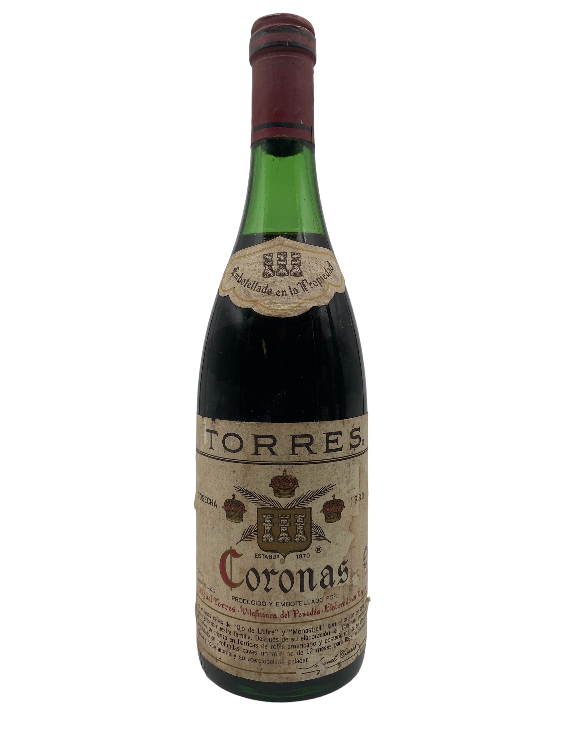 Se Penedés Coronas 1980 hos Bottleswithhistory.dk