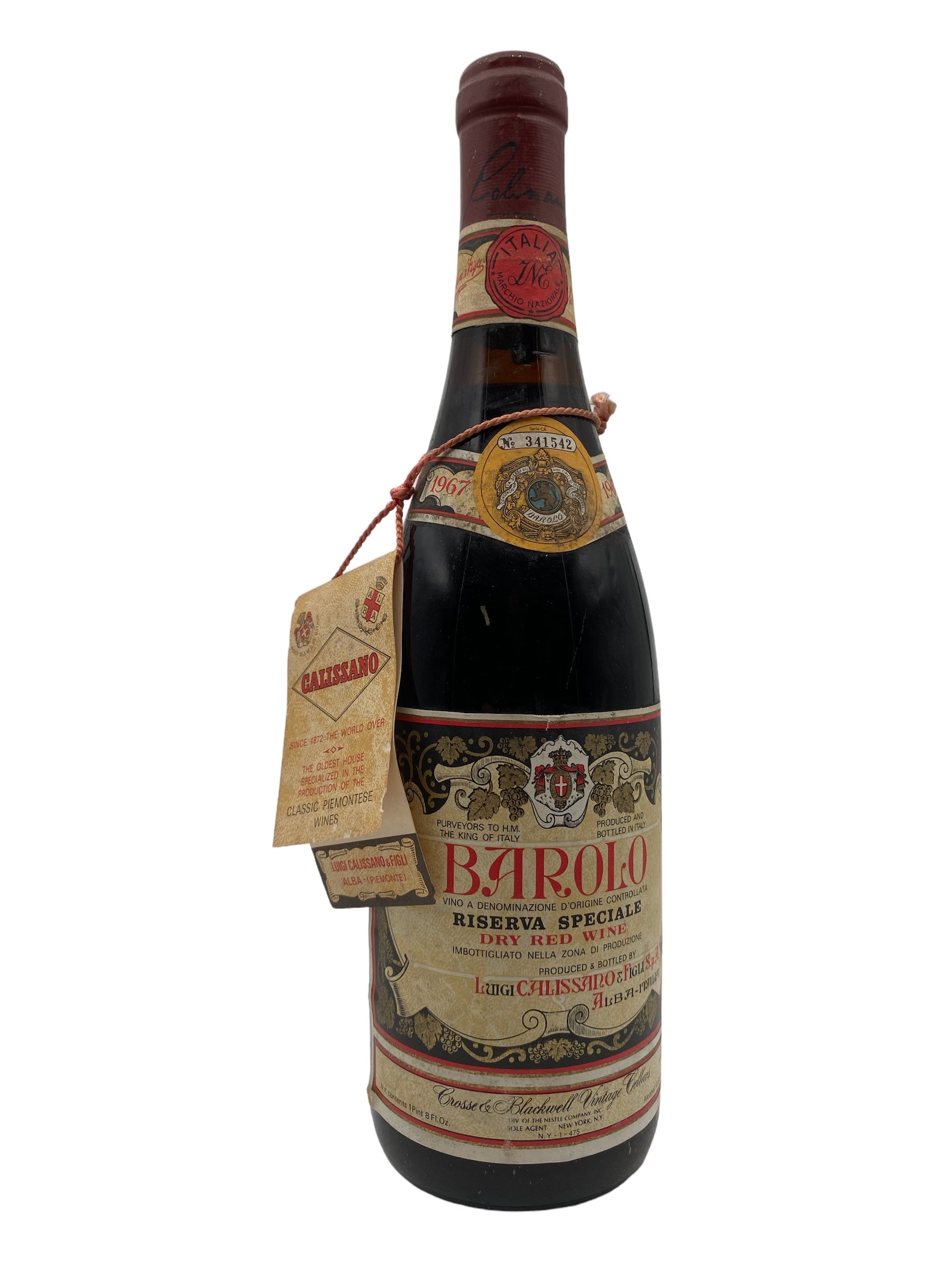 Billede af BAROLO Riserva Speciale 1967 Luigi Calissano