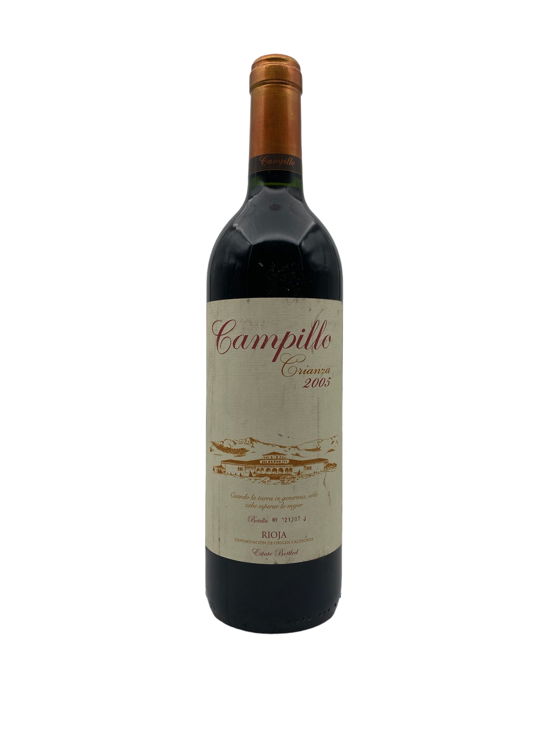 Se Rioja Campillo 2005 Crianza hos Bottleswithhistory.dk