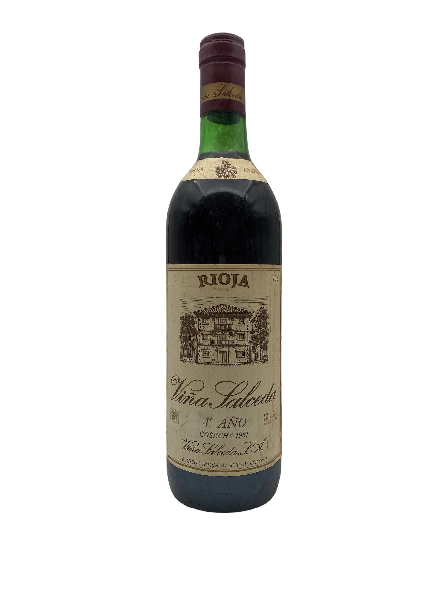 Se Rioja Viña Salceda 1981 hos Bottleswithhistory.dk